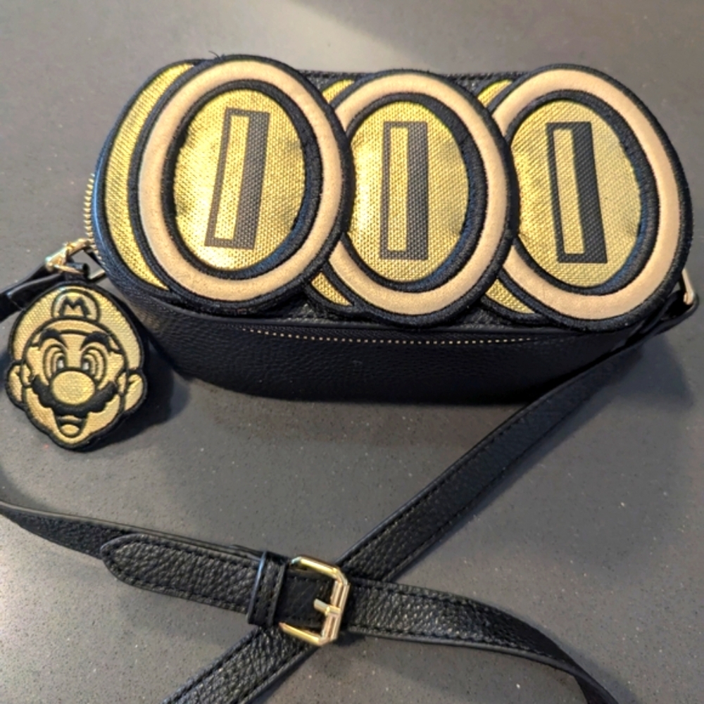 Danielle Nicole Crossbody Bag with Super Mario Design